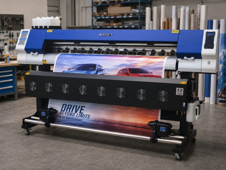 AUDLEY S2000 wide format inkjet printer for advertising banners car stickers and light box graphics