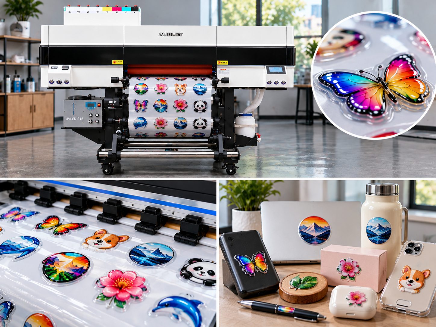UV Crystal Label Printing: Glossy, Raised Custom Logos